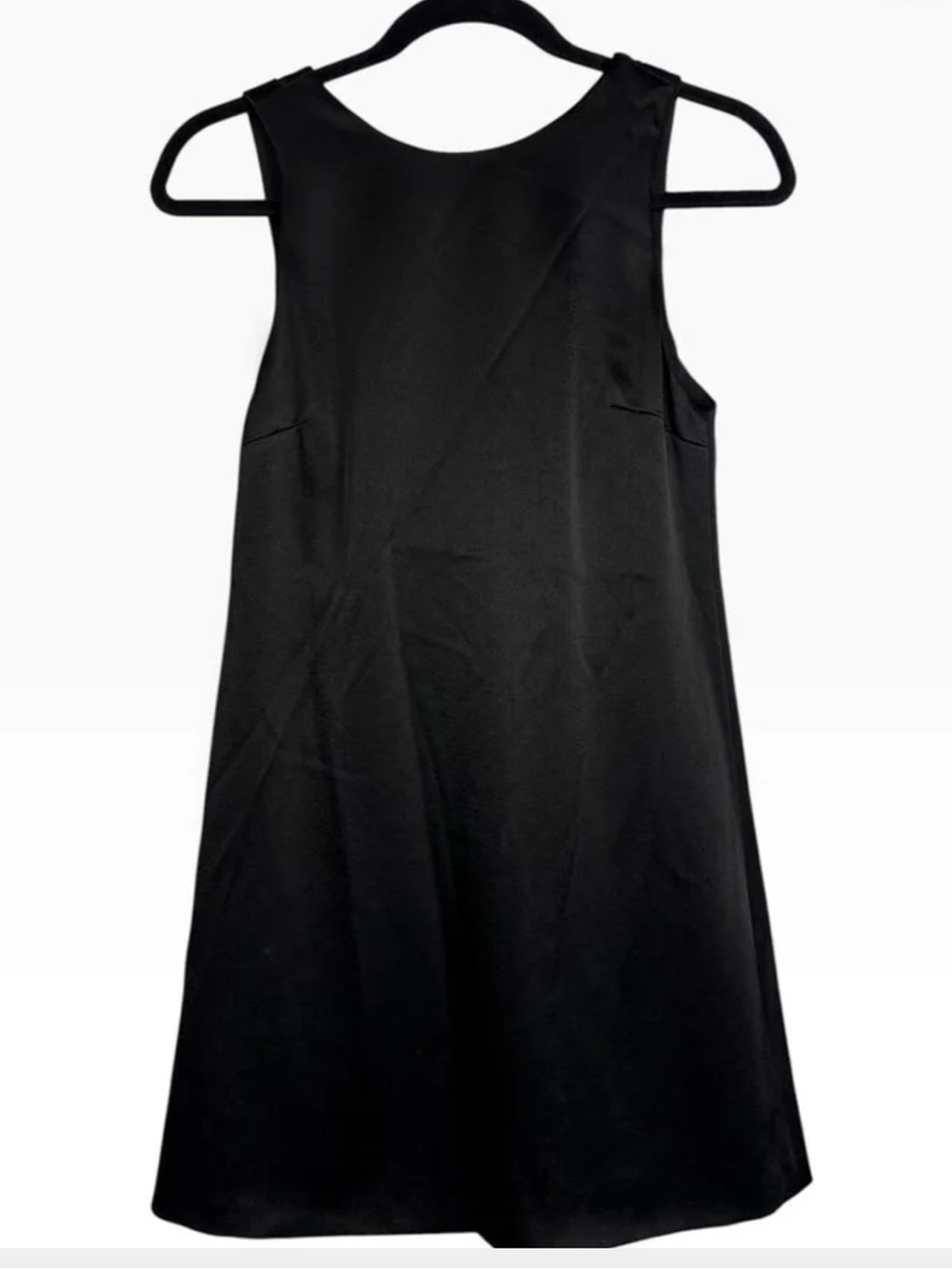 Alice + Olivia Lita Satin Cowl Back Mini Dress
